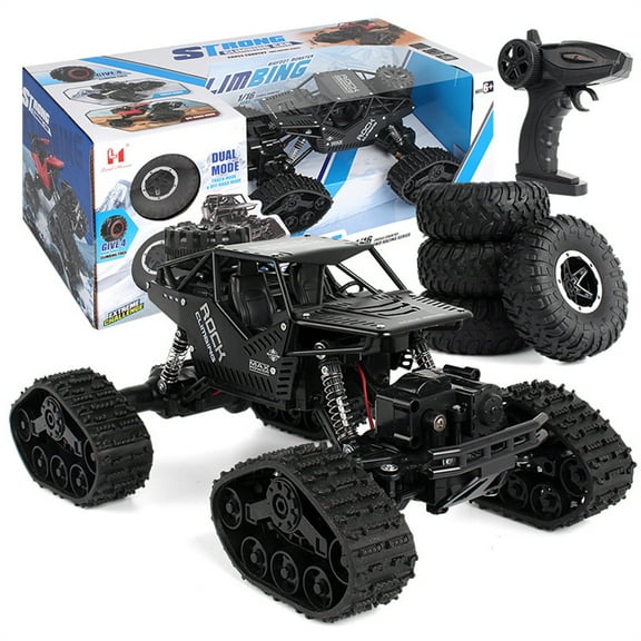 1:16 Alloy 4WD Off Road RC Climbing Car Dual Tires Tracks Snow Remote Control Car Toy For Kids