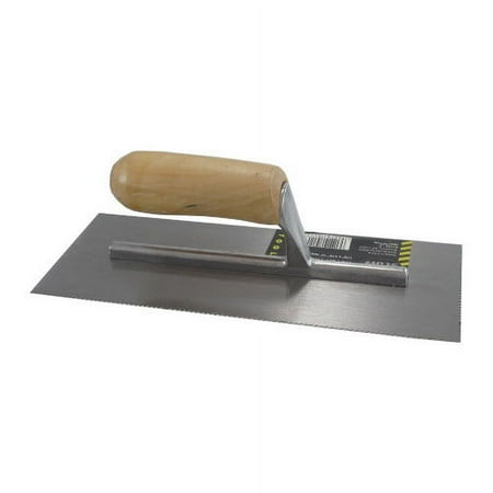 11 X 4-1/2 U Notch Wood Handle Trowel