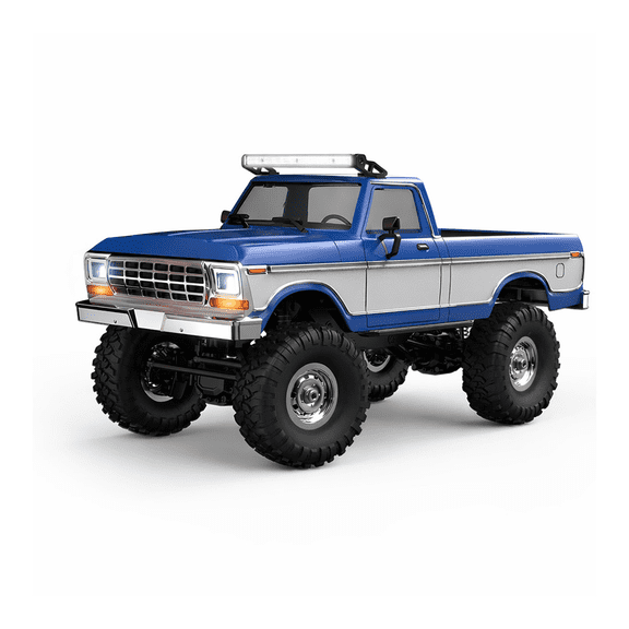1/16 HB-R1612 RC Crawler, 2.4G 4WD Remote Control, Full-Proportional Pickup-Style, Full Metal Chassis, Independent Suspension, Functional LED Lights, 10km/h Speed, USB Charging (Blue)
