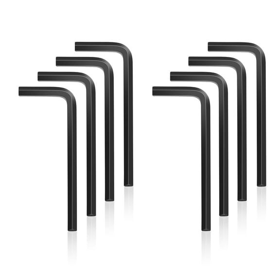 1/16 Inch Allen Wrench, 1.5mm Hex Key Set, Black Oxide L-Shaped Metric SAE Hexagon Tool for Bike, Furniture, Auto Repair, 8-Pack
