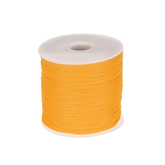 1/16 Inch Polypropylene Rope Braided Ropes, 328ft Nylon Rope Dark Yellow