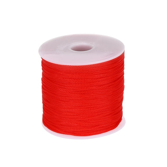 1/16 Inch Polypropylene Rope Braided Ropes, 328ft Nylon Rope Red