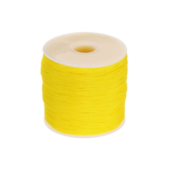 1/16 Inch Polypropylene Rope Braided Ropes, 328ft Nylon Rope Yellow