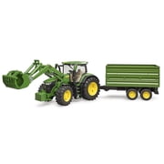 1/16 John Deere 7R 350 Tractor with Front Loader and Trailer by Bruder 09828