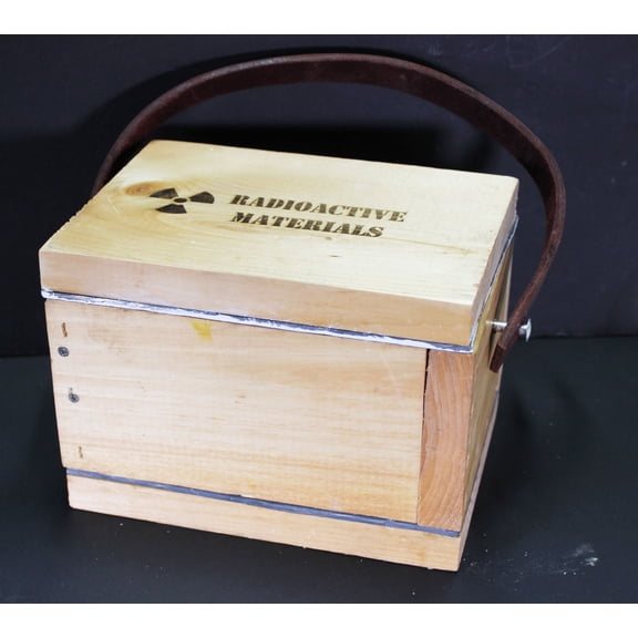 1/16" Lead Lined Wood Box Sealed with Epoxy Based Paint- Radioactive Materials Storage