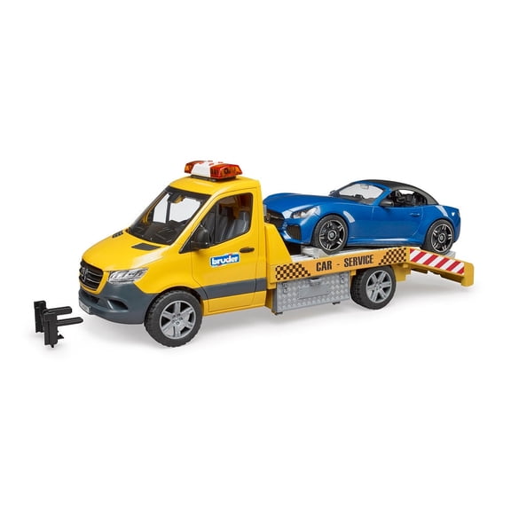 Bruder 02675 MB Sprinter Tow Truck w/ Bruder Roaster, Light & Sound Module *NEW*