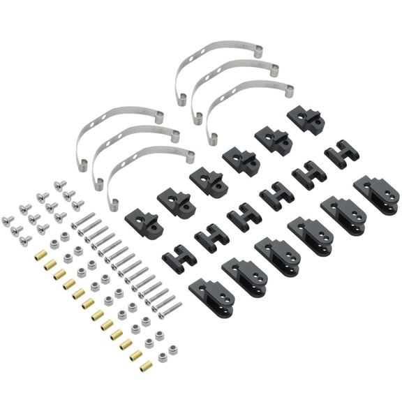 1/16 Military-Truck Upgrade Chassis Frame Spring Suspension Shock Absorption Set for WPL B36 B16 Q60 Q63 Q75 6x6