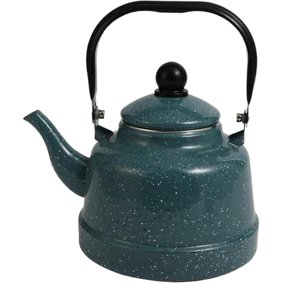 1.16 Quart Enamel Tea Kettle Stovetop,Teapot for Stovetop Vintage Elegant Water Kettle Decorative Reusable Tea Pots for Home Kitchen Housewarming Gift (A29)