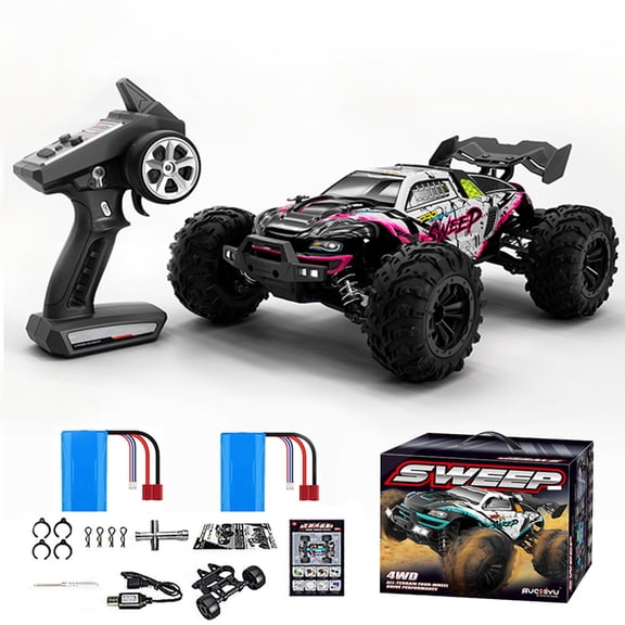 1/16 RC Car 4x4 Remote Control Cart 16101PRO/16102PRO Brushless 70KM/H 2.4G Electric High Speed Off-Road Drift Toys for Children With 2 Batteries