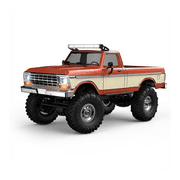 1/16 RC Crawler 4WD Pickup Truck, Full-Proportional 2.4GHz RTR Off-Road RC Car with Metal Chassis, Independent Suspension, LED Lights, 25min RuntimeRed