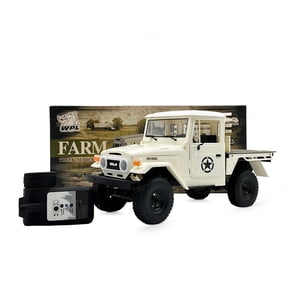 1/16 RC Rock Crawler Desert Truck, 2.4GHz Full Proportional Remote Control Car, 370 Motor, Rear Cargo Bed, RTR Hobby Off-Road Vehicle for Adults, Off-White