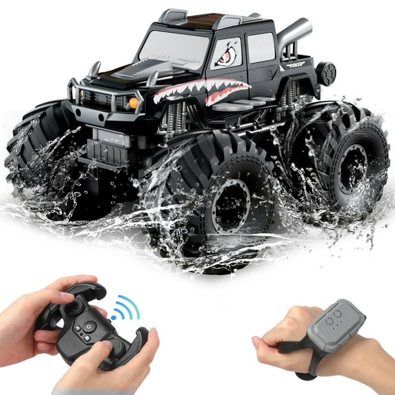 UUGEE RC Monster Truck Car Toys,1:16 Amphibious Remote Control Cars,4WD All Terrain Off-Road Gesture Sensing Toy for 8 10 12 Year Old Boys Kids Christmas Birthday Gifts