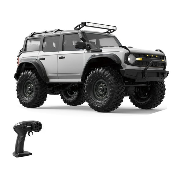 1/16 Remote Control Crawler Truck Toy 2.4Ghz All Terrain Wireless Control Climbing Car Toy with LED Roof and Head Light