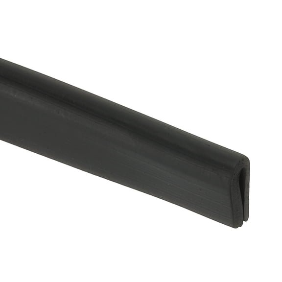 1/16" Rubber Edge Trim, 6.6 ft Edge Protector U Channel Edge Trim for Keen Edge, Sheet Metal, Car Doors, Hatches, Table Corners, Black