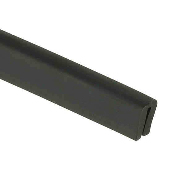1/16" Rubber Edge Trim, 6.6 ft Edge Protector U Channel Edge Trim for Sheet Metal, Car Doors, Hatches, Table Corners, Black