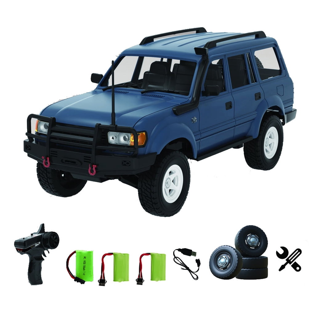 1/16 Scale 4WD RC Rock Crawler, Off-Road Climbing Vehicle with LED Headlights, 2.4G Proportional Control RC Cars for Adult Hobbyists