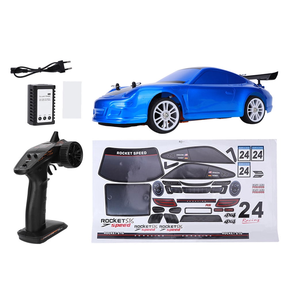 1/16 Scale Brushless RC Racing Car, Electric Remote Control Model Toy for Kids & Adults, EU Plug, 110-240V