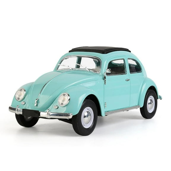 1/16 Scale D62MINI Remote Control Car, 2.4G RWD Simulation Classic Beetle Flat Running RC Drift Car with LED Lights, Vintage Racing Model for Enthusiasts