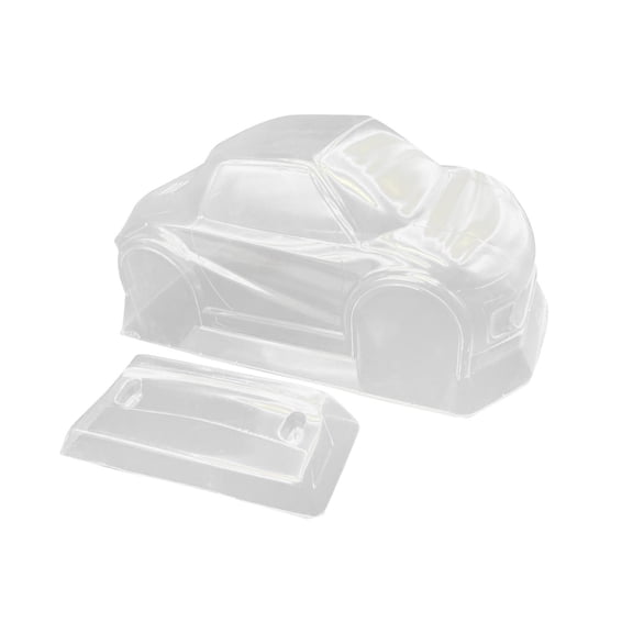 1/16 Scale RC Drifting Car Body RC Car PC Body Transparent Car/Truck Bodies Wing, DIY RC Crawler Body for RC Car Spare Parts Upgrade Accs