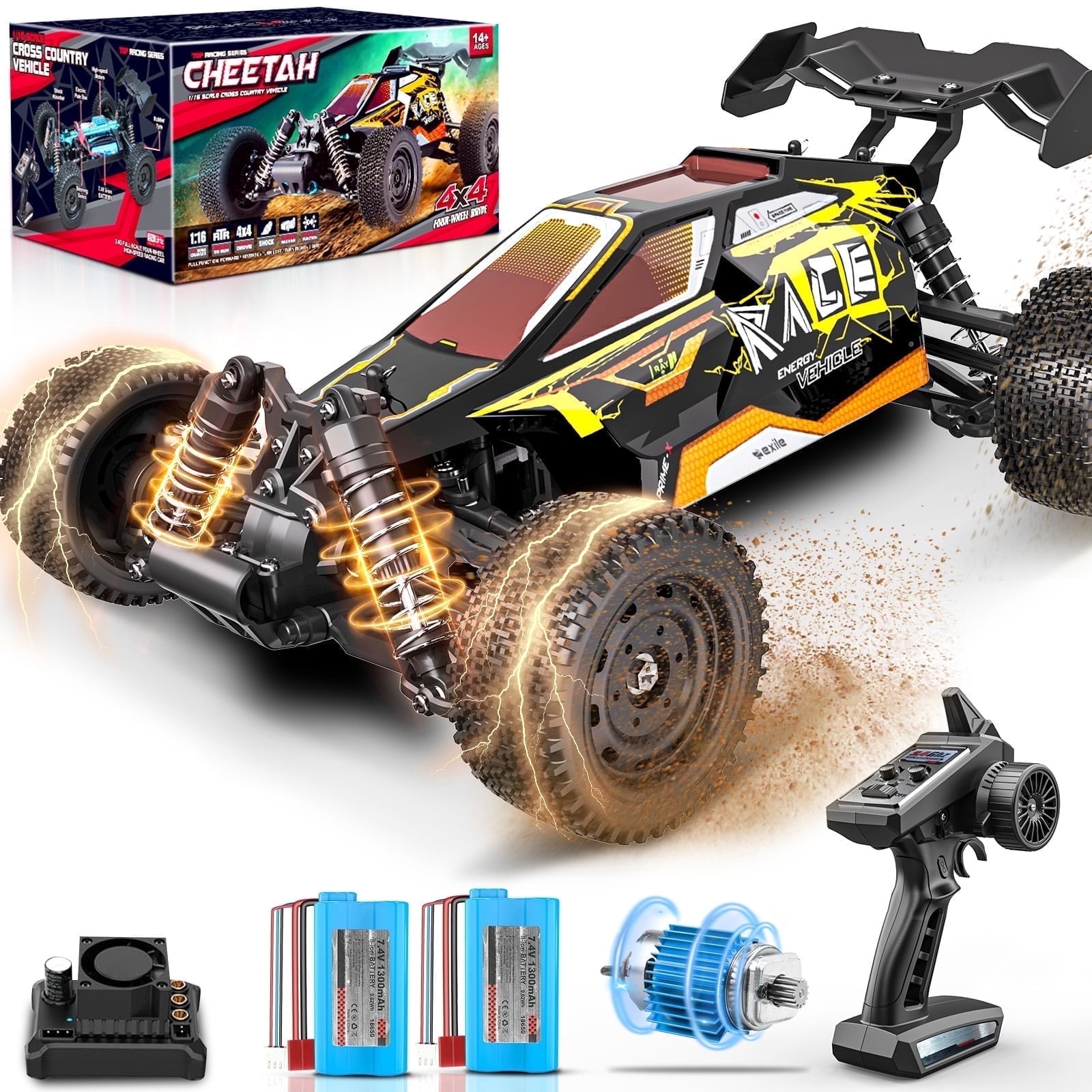 Cheap Fast Rc Cars Loheer Fast RC Cars for Adults 45KM/H, 4WD Off Road Remote Control Car ...