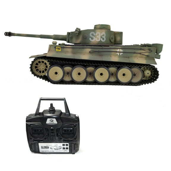 1/16 Scale Remote Control Army Tank Toy with Sound and Light