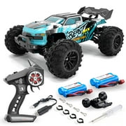 1:16 Scale All Terrain Brushless RC Car, 49MPH High Speed 4WD Vehicle with 2.4 GHz Remote Control, Waterproof Off-Road Truck with Two Rechargeable Batteries, Ra