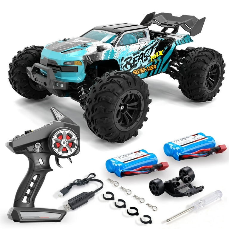 1:16 Scale All Terrain Brushless RC Car, 49MPH High Speed