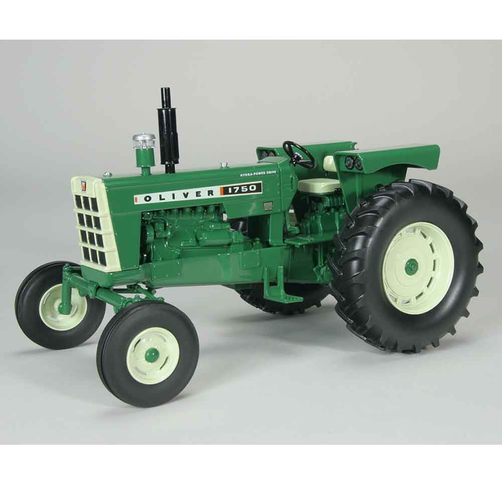 1/16 Scale Green and White Diecast Oliver 1750 Tractor Model