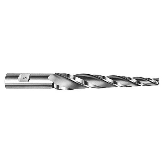 1/16" Tip Dia. x 3/4" Flute Length - HSS Tapered End Mill - 10 Degree Per Side$$Tools