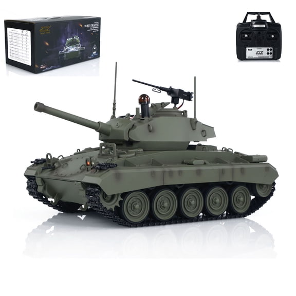 1/16 Tongde RC Tank M2412-B M113A1 ACAV Infrared 360 Turret Rotation Smoking Light Sound Remote Control Electric Model RTR