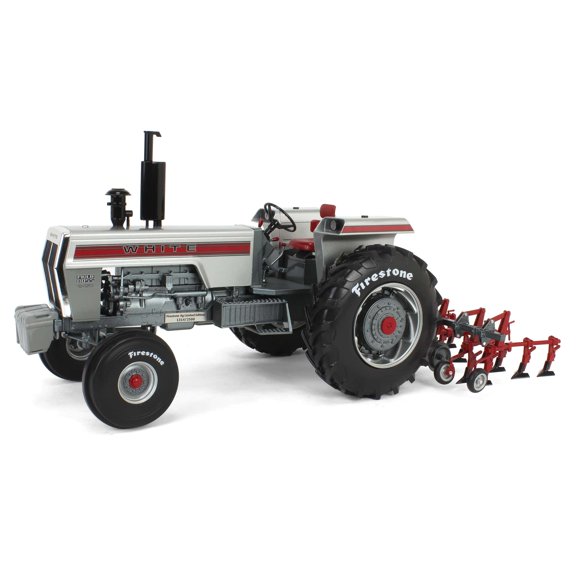 1/16 White 2-150 Diesel w/ 4-Row Rear Cultivator 2025 Firestone Series Cust-2124