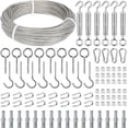 thumbnail image 1 of Tootaci 1/16 Wire Rope Kit, 165ft Vinyl Coated Stainless Steel Cable with M5 Turnbuckles Tension Kit for Garden Trellis, Curtain, String Light Hanging, 1 of 7