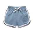 thumbnail image 1 of 1-16 Years Boys Girls Athletic Shorts Active Running Beach Shorts Quick Dry Swim Trunk Casual Shorts, 1 of 6