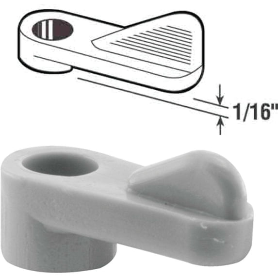 1/16 in. Screen Clips with Screws, Gray Plastic (12-pack)