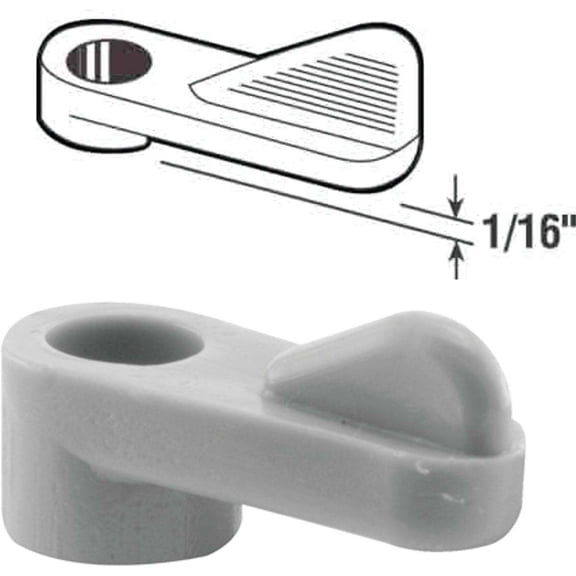 1/16 in. Screen Clips with Screws, Gray Plastic (12-pack)