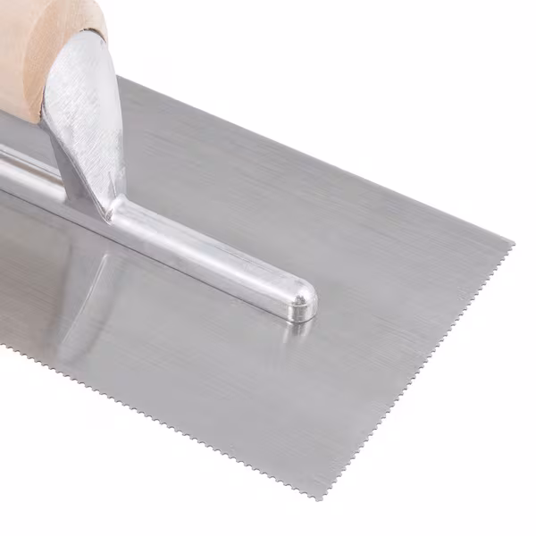 Pro Vinyl Flooring Trowel with Wood Handle 1/16 in. x 1/32 in. x 1/32 in. U-Notch