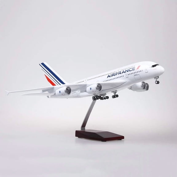 1:160 Scale Large Model Airplane Airbus A380 Air France Plane Model Diecast Plastic Resin Model Planes for Collection or Gift