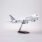 1160 Scale Large Model Airplane Airbus A380 Air France Plane Model Diecast Plastic Resin Model Planes for Collection or Gift
