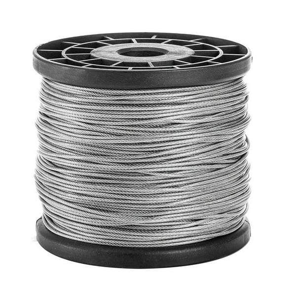 1/16Inch x 500Feet Wire Rope Cable, Braided Stranded Aircraft Cable for Outdoor Clothesline, Trellis,