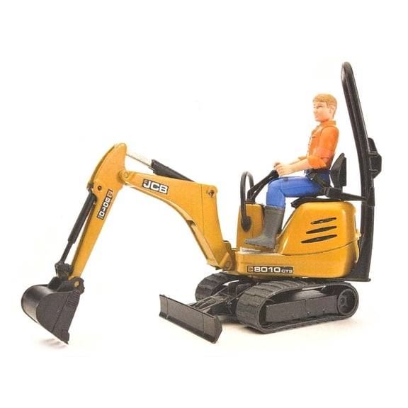 1/16th JCB 8010 CTS Mini Excavator w/ Construction Worker