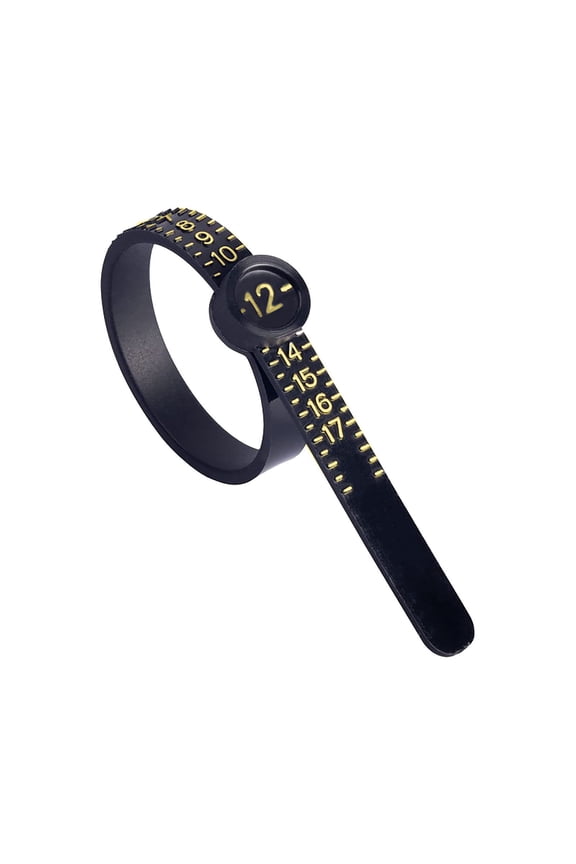 1-17 USA Rings Size Upgraded Ring Sizer Measuring Set Reusable Finger Size Gauge Measure Tool Jewelry Sizing Tools Black