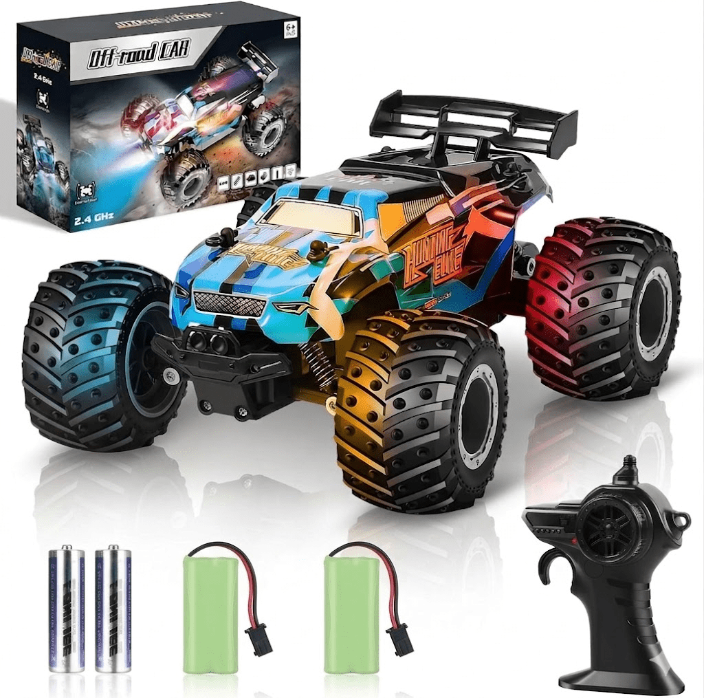 1:18 All-Terrain Remote Control Car, 2WD Off-Road RC Truck with LED Lights