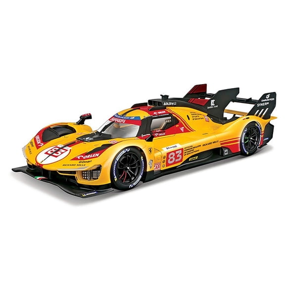 1/18 Bburago Ferrari Racing Ferrari 499P #83 Diecast Model Car Yellow 18-16304
