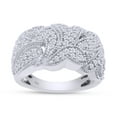 thumbnail image 1 of 1.18 CT Round Cut Simulated White Diamond Art Deco Wedding Ring 14K White Gold Plated 925 Sterling Silver (Color: White, Clarity: VVS1-VVS2, 1.18 Cttw) -6.5, 1 of 8