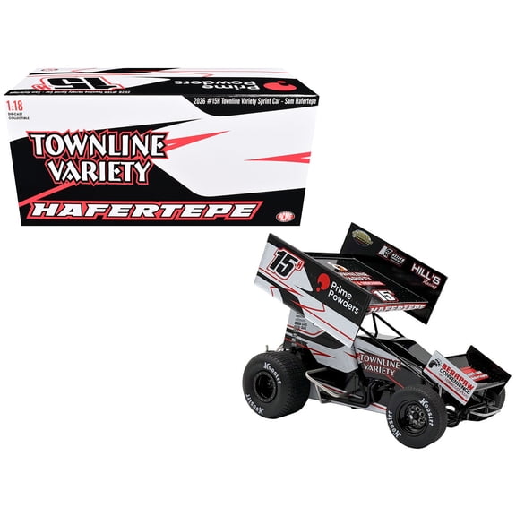 1/18 Diecast Model Car Winged Sprint Car #15H Sam Hafertepe "Townline Variety - Prime Powders" (2026) by ACME