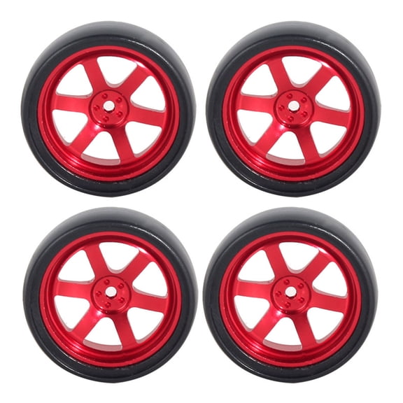 1/18 Drift Car Tire Set of 4 With Stablity Construction For Remote Control Car Customization Upgrading Modification Part