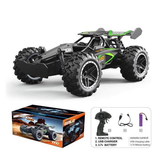 1:18 High-Speed RC Car, 2.4G Racing Buggy Truck with 15KM/H Speed, Shock Absorption, Anti-Slip Tires & 3.7V Battery – Remote Control Racing Toy for Adults - G03063R