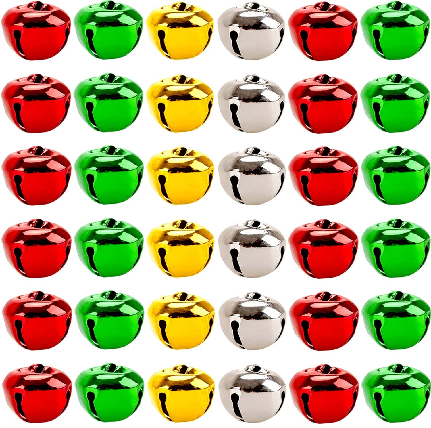 1.18 Inch Jingle Bells Christmas Bells 40 Pieces Craft Bells for