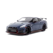 Paudi 118 Scale 2022 Nissan GT-R Nismo R35 Silver Diecast Model Car