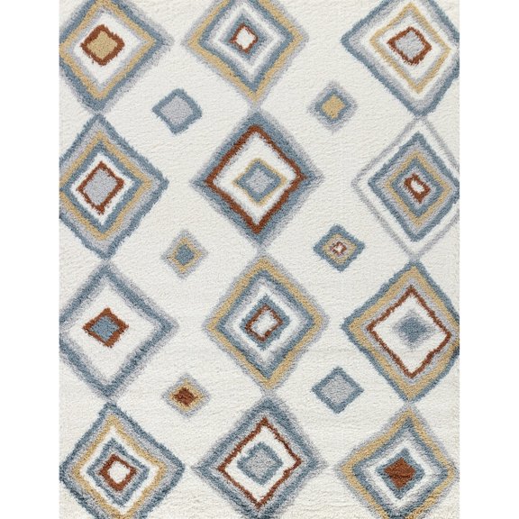 1.18” Pile Depth - Shaggy Appearance - Study Room - Stain - Resistant Area Cover